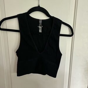 Out from under crop top